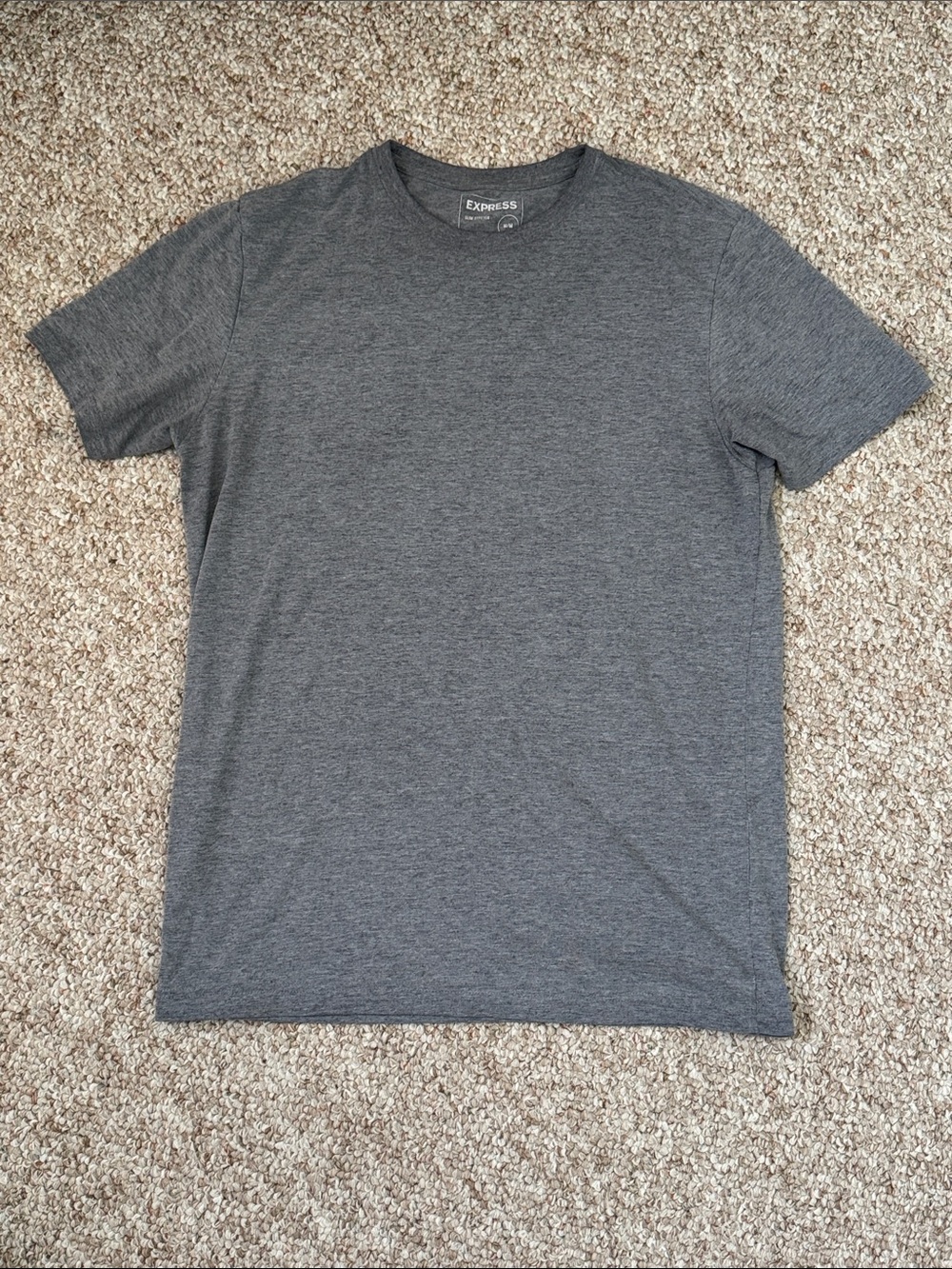 Express Men’s Gray Heather Crew Neck T-Shirt Size Medium